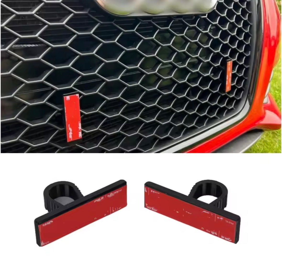 Audi Honeycomb Grill Number Plate Holders