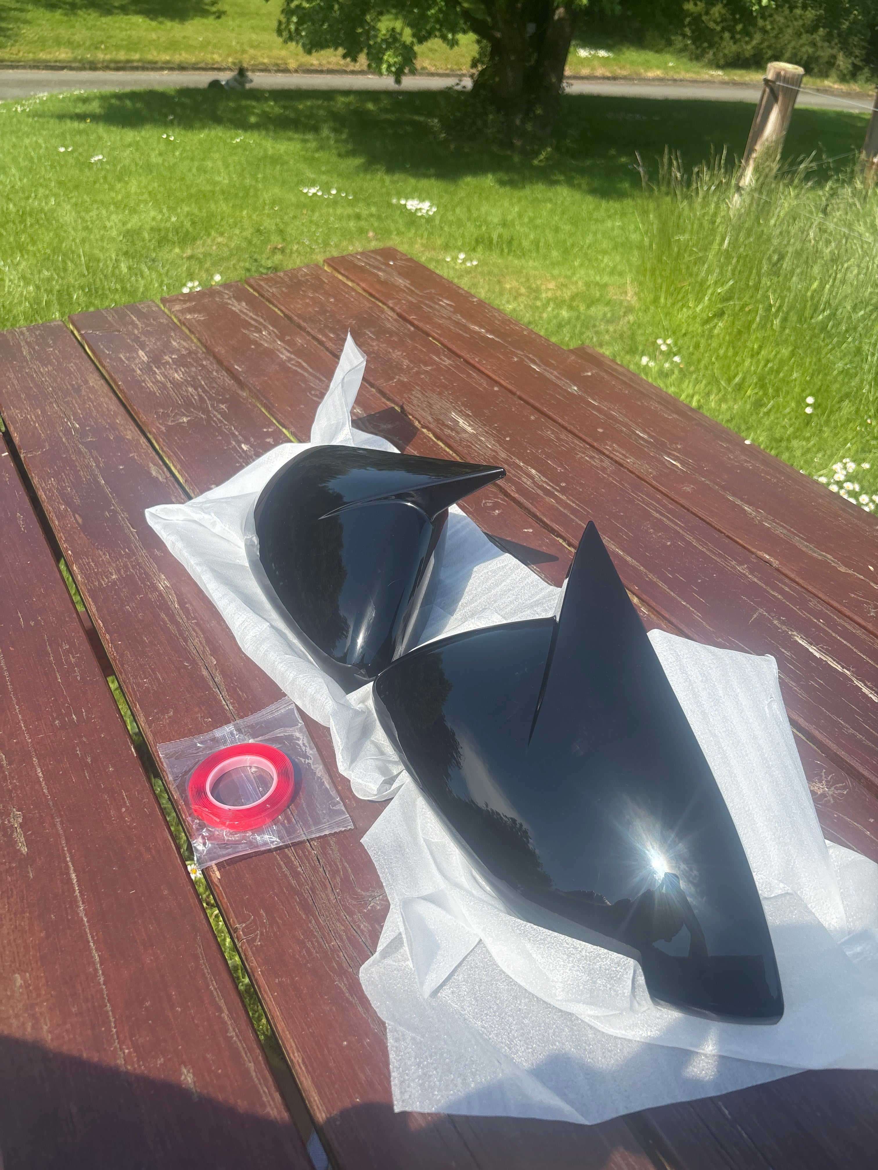 Mk7 Golf M Style Batman Mirror Caps