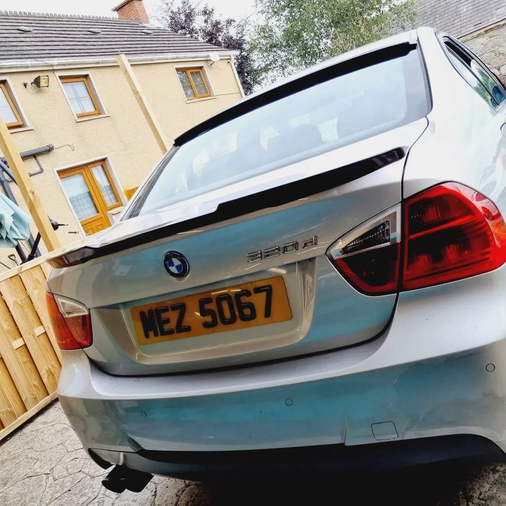 BMW E90 Gloss Black M4 Style Boot Lip Spoiler 2004-2012