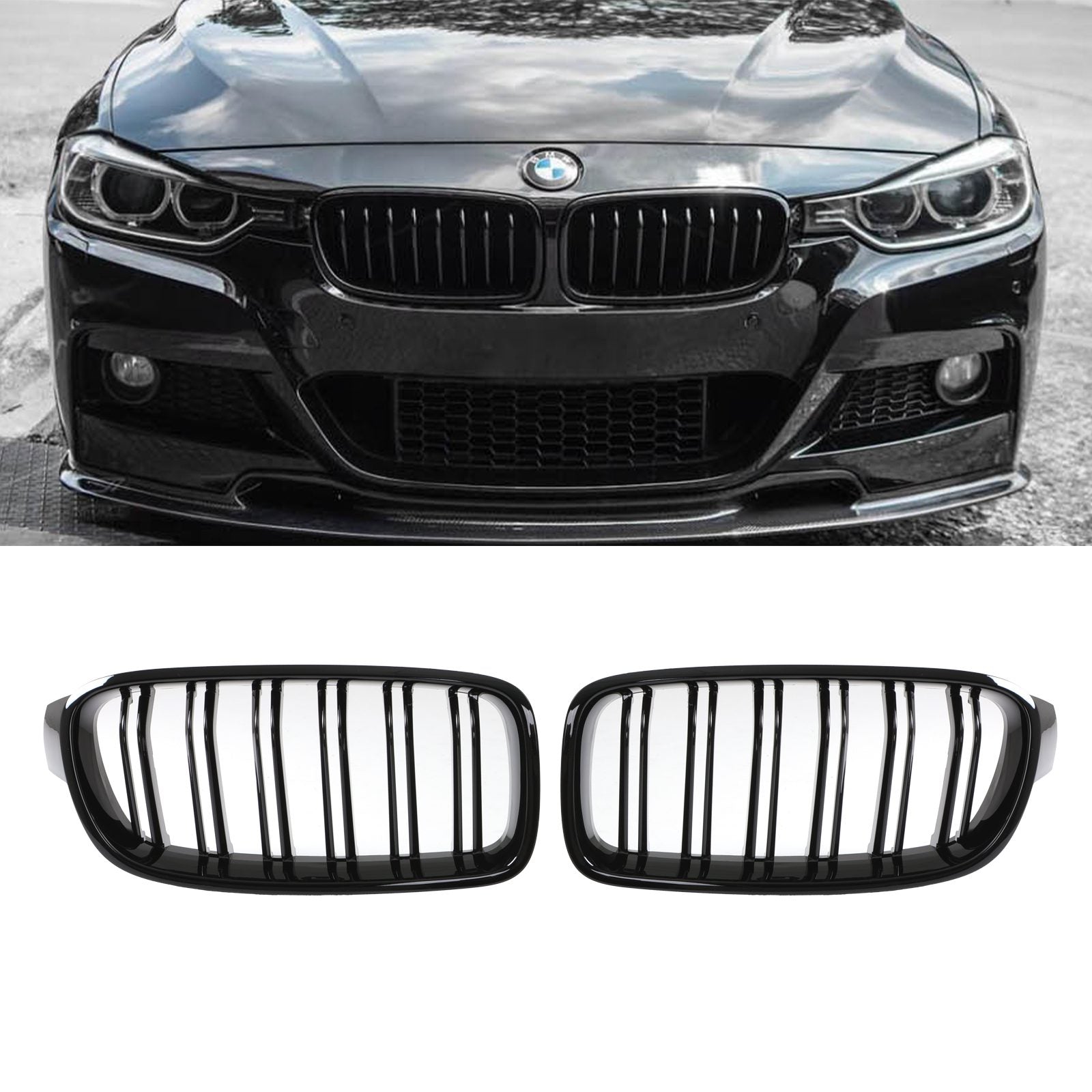 BMW 3 SERIES (F30/F31) KIDNEY GRILLE IN GLOSS BLACK