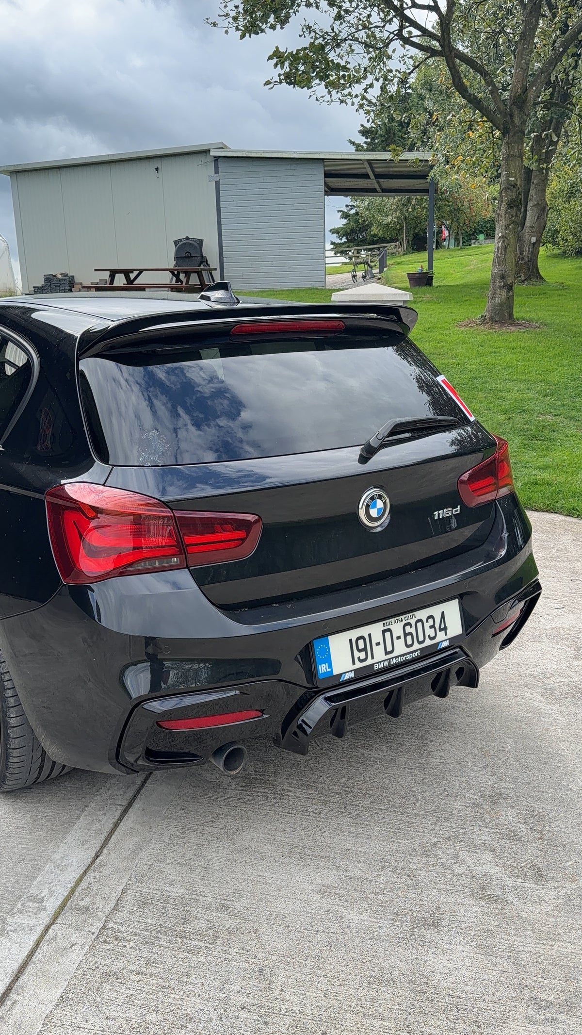Full Aero Body Kit Diffuser 00____ In Gloss Black For BMW 1 Series LCI M Sport F20 F21 2015-2019
