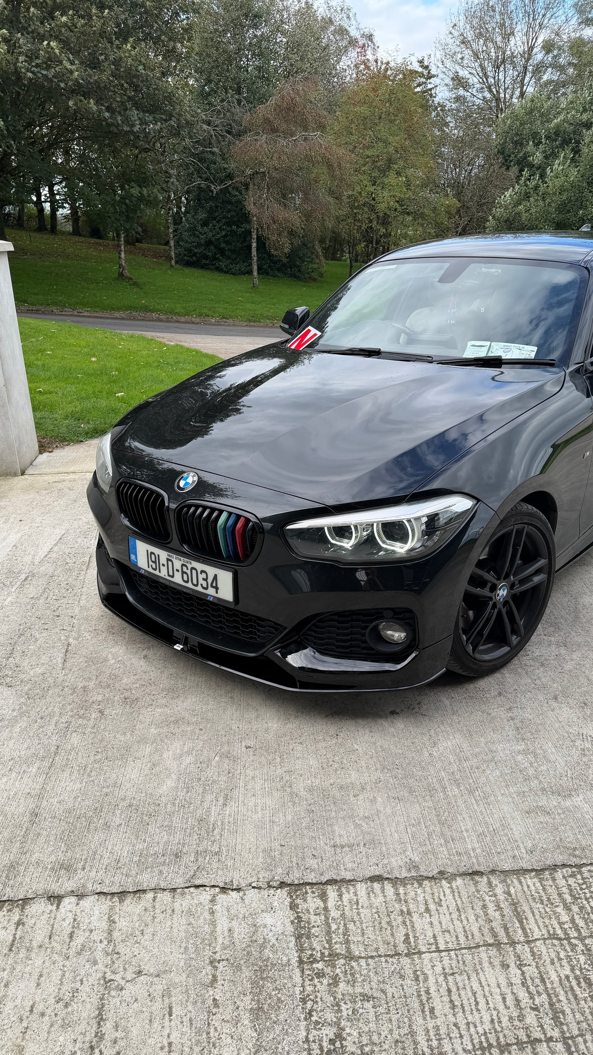 Full Aero Body Kit Diffuser 00____ In Gloss Black For BMW 1 Series LCI M Sport F20 F21 2015-2019