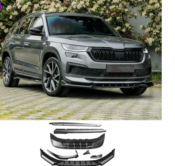 Complete Body Kit in Gloss Black For Skoda Kodiaq Sportline Mk1 Facelift 2021-2023